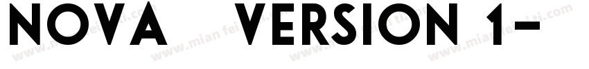 nova 邯郸 常规 Version 1字体转换
